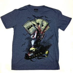 Polo manga corta azul acero Batman card