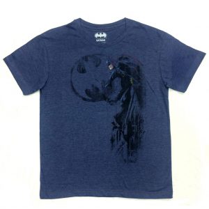 Polo manga corta azul Batman grunge