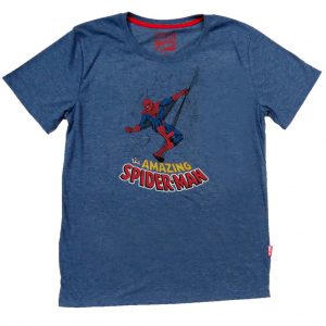 Polo manga corta azul Marvel Comics