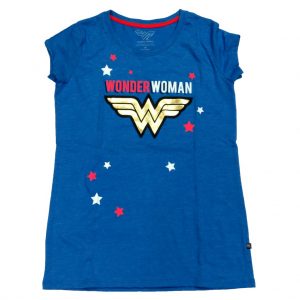 Polo manga corta  azul Wonder Woman