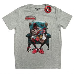 Polo manga corta gris Deadpool
