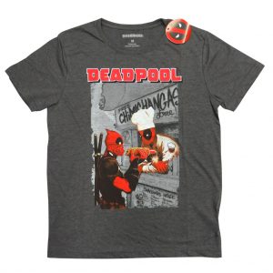 Polo manga corta gris oscuro Deadpool