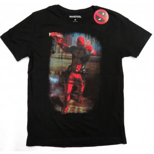 Polo manga corta negro Deadpool