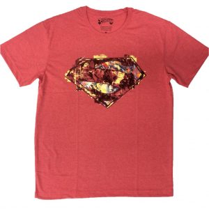 Polo manga corta rojo Superman